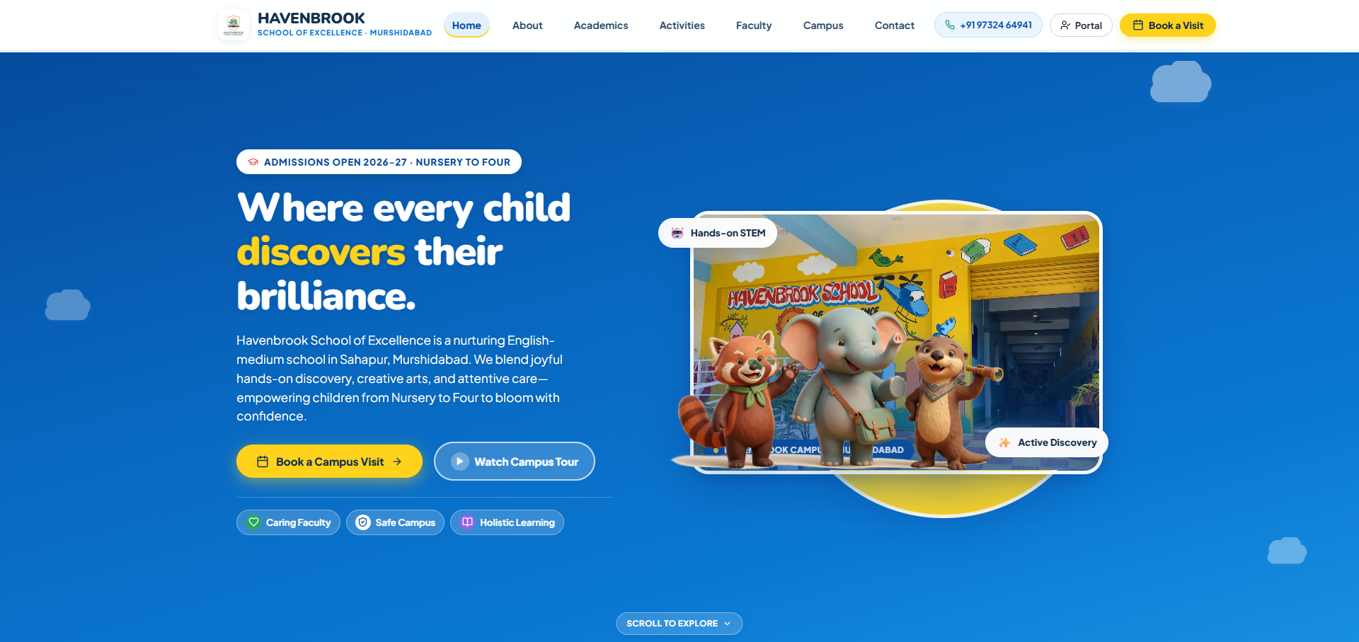 Havenbrook School interface preview
